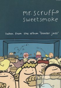 Mr Scruff Sweetsmoke Trouser Jazz Vinyl Advertising Postcard