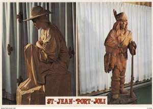ST JEAN PORT JOLI, Quebec, Canada, 1960-80s; Indian Wood Carving