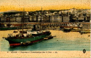 Algeria - Algiers. The Port & Transatlantic Ship