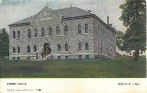 Court House, Bathhurst, NB, New Brunswick, Canada, Divided Back