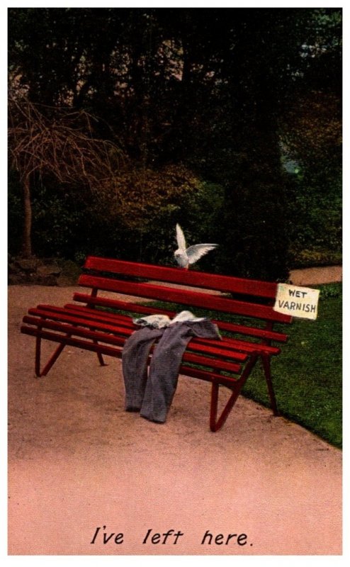 I've left here, Pants on bench, Bamforth & Co. seriess 1172