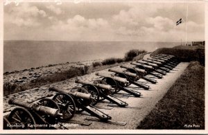 Sweden Kronborg Kanonerne paa 5 Sebatteri Real Photo