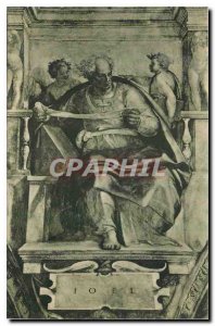 Old Postcard Citta del Vaticano Cappelle Sistina Michelangelo The Prophet Joel