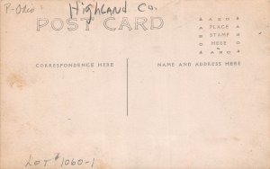 ZC1/ Pulse Ohio RPPC Postcard c10 General Store Post Office Highland Co 112