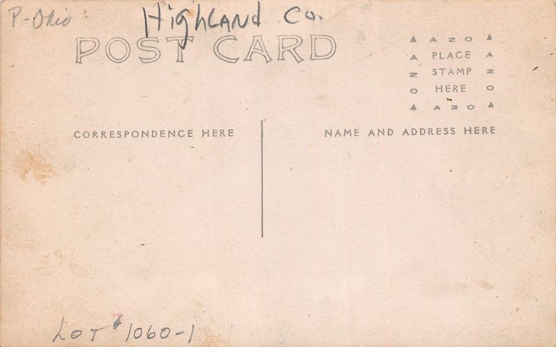 ZC1/ Pulse Ohio RPPC Postcard c10 General Store Post Office Highland Co 112