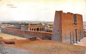 Panorama Edfou Egypt, Egypte, Africa 1913 