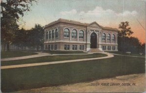 Postcard Public Library Easton PA #3