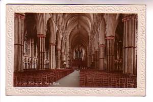 Real Photo Interior Lincoln Cathedral England, Used 1941