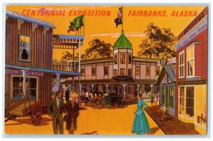 c1967 Centennial Exposition Gold Rush Town Fairbanks Alaska AK Vintage Postcard