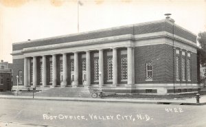 H85/ Valley City North Dakota RPPC Postcard c1940s Post Office  221