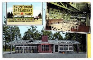 1954 Chuck Wagon Restaurant & Gift Shop, Sylvania, GA Postcard