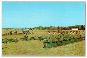c1960 Dry Fire Exercise Corps World War Parris Island South Carolina SC Postcard