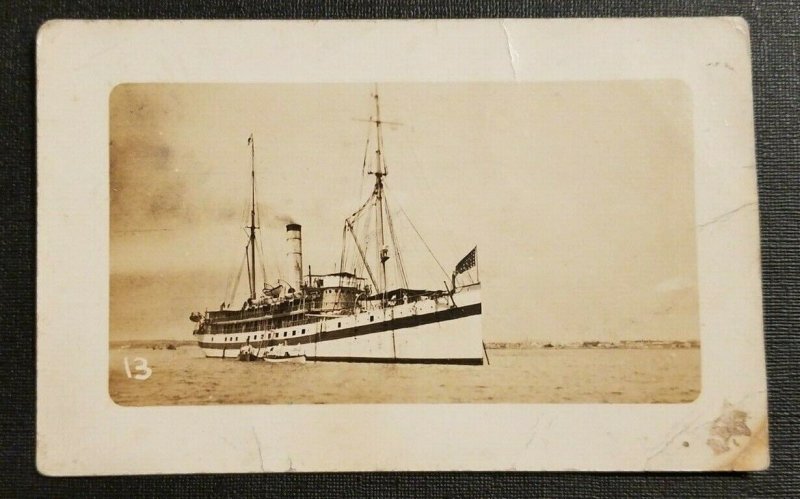 Mint Vintage RPPC Postcard Australian Ship