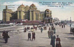 New Jersery Atlantic City The Traymoore Hotel And Boardwalk The Largest Resor...