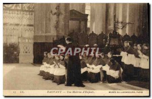 Old Postcard Dauvant A Master of & # 39Enfants Musee Du Luxembourg Paris