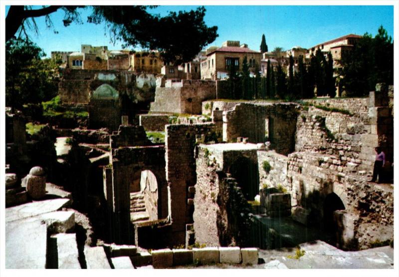 11056 Isreal Jerusalem Pool of Bethseda Excavations