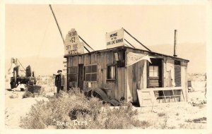 RPPC DAD LEE'S Oreana NV Dirty Rose Hotel Roadside c1930s Vintage Photo Postcard