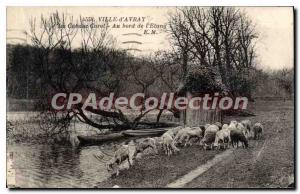 Postcard Old Ville d'Avray The Carol Hut At the Pond edge