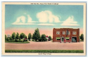 c1940's Spanish Village Cottages Little Falls Minnesota MN Vintage Postcard