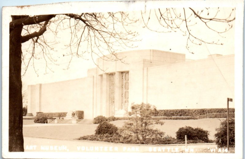 1946 Art Museum Volunteer Park Seattle WA Real Photo Postcard