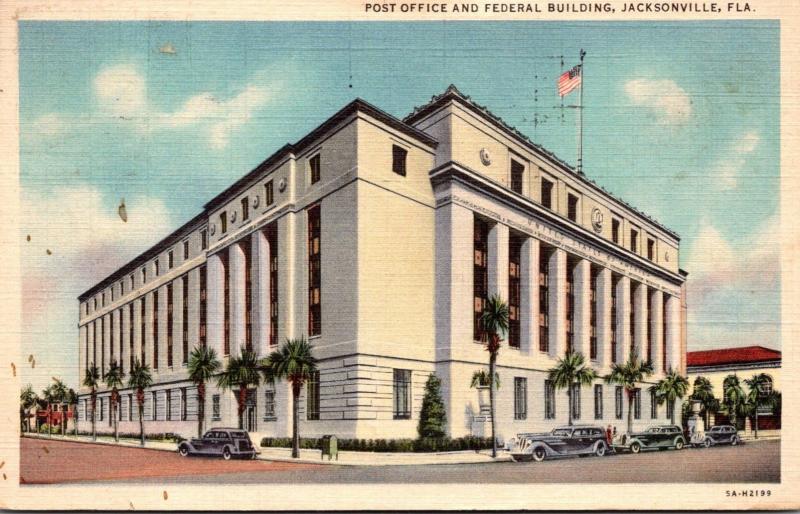 Florida Jacksonville Post Office and Federal Building 1937 Curteich