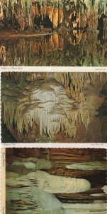 Dream Lake Titania's Veil Frozen Fountain Luray Caverns USA 3x Postcard s