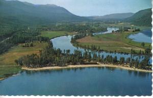 Mara BC Crystal Sands Resort Aerial View Shuswap Unused Vintage Postcard D27