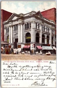 1907 United States National Bank Building Omaha Nebraska NB Posted Postcard