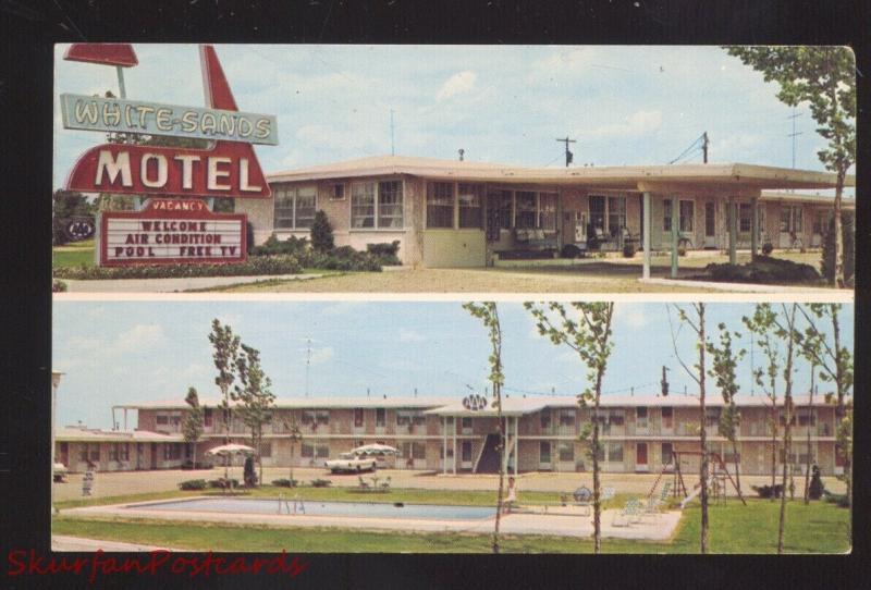 LEBANON MISSOURI ROUTE 66 WHITE SANDS MOTEL AAA OLD ADVERTISING POSTCARD