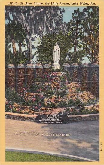 St Anne Shrine The Little Flower Lake Wales Florida Curteich