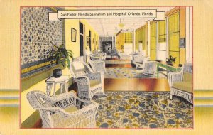 Orlando Florida Sanitarium and Hospital Sun Parlor Vintage Postcard AA52333