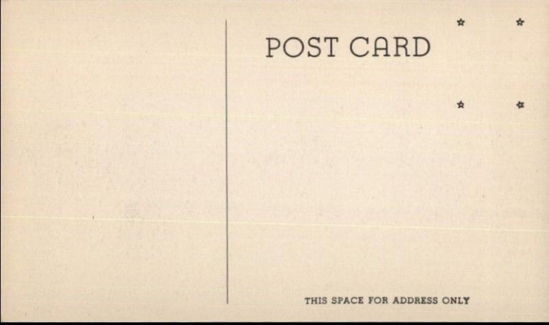 Pine Camp NY c1940s WWII Era Postcard POST THEATRE