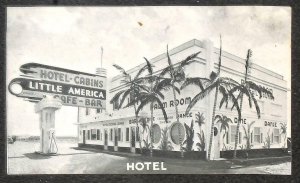COVEY'S LITTLE AMERICA US. HWY 30 GRANGER WYOMING GAS STATION HOTEL POSTCARD