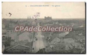 Old Postcard Chalons Sur Marne Vue Generale