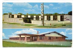 Fleck House Motel Bismarck North Dakota Moorhead Minnesota postcard