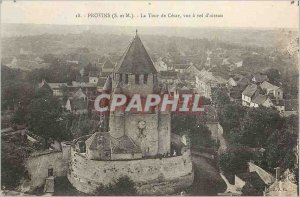 Old Postcard Provins S and M Tower Cesar view a theft oisean