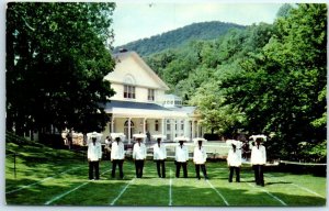 M-21989 Waiters' Tray Race The Homestead Hot Springs Virginia