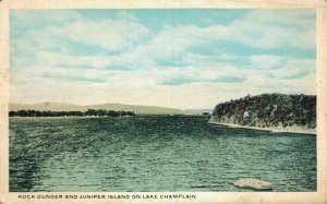 USA Rock Dunder And Jumper Island On Lake Champlain Vermont Postcard 07.29