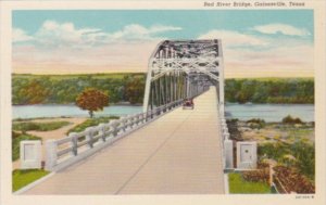 Texas Gainesville Red River Bridge Curteich