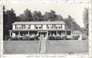 Sharon Vermont VT Terrace Lodge Hotel Vintage Postcard