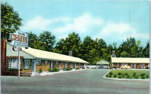 1950s Sam's Motel U.S. Route 80 Phenix City AL near Columbus GA Postcard