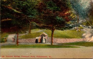 Pennsylvania Philadelphia Fairmount Park Natural Spring 1910