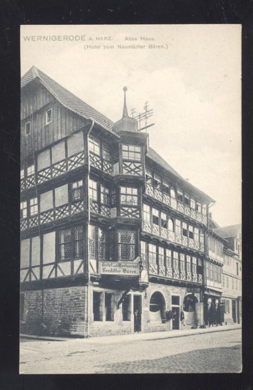 WERNIGERODE A. HARZ. ALTES HAUS GERMANY ANTIQUE VINTAGE POSTCARD