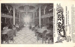 Chicago Illinois King Joy Lo Chinese Restaurant Vintage Postcard AA84382
