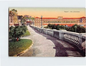 Postcard Via Litoranea, Naples, Italy