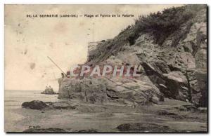 Old Postcard La Bernerie Beach and tip of the Patorie