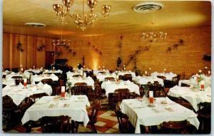 1950s Palatine, Illinois Postcard Brandy's Restaurant & Lounge Rte 14 Roadside 