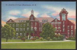 New Hampshire MANCHESTER St. Anselms College Pub by Amoskeag News Co. ~ Linen