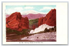 Gateway Garden of the Gods Colorado Springs CO UNP UDB Postcard M17