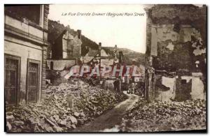 Old Postcard Dinant La Grande Rue Militaria